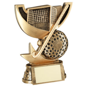 BRZ/GOLD CUP RANGE FOR HOCKEY WITH PLATE -   5in