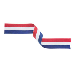 Medal Ribbon Red White & Blue 395x22mm