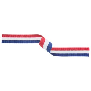 Medal Ribbon Red/White/Blue 395x10mm
