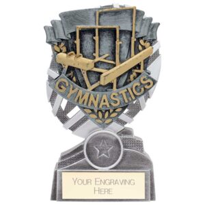 The Stars Gymnastics Plaque Award Silver & Gold 150mm