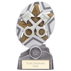 The Stars Motorsport Piston Plaque Award Silver & Gold 170mm