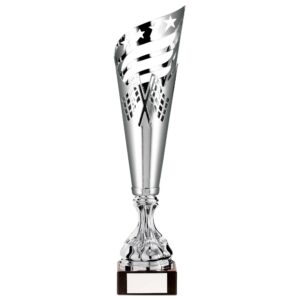 Monza Lazer Cut Metal Cup Silver 375mm