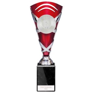 X Factors Multisport Cup Silver & Red 260mm